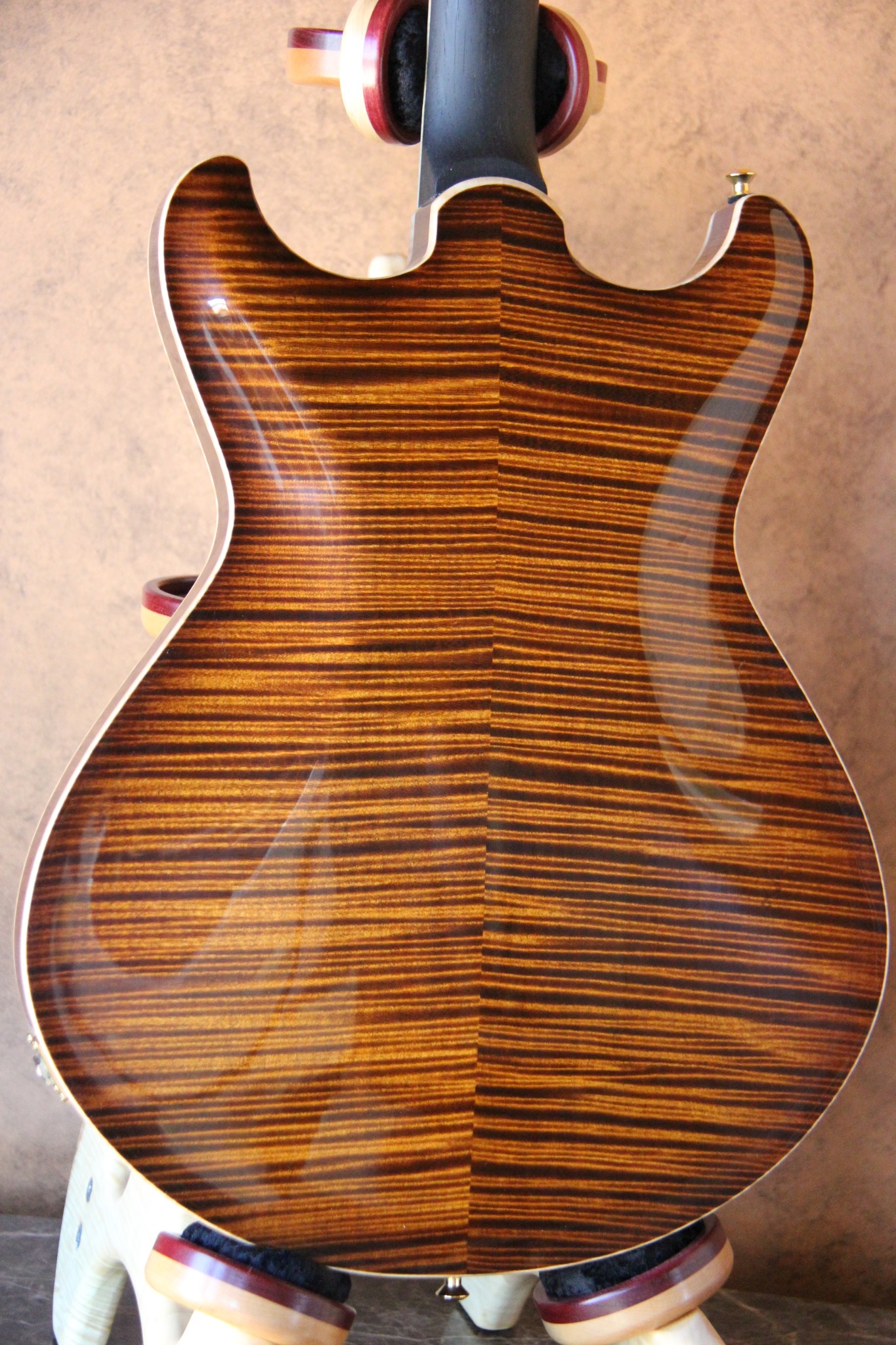 Highly figured curly-maple back