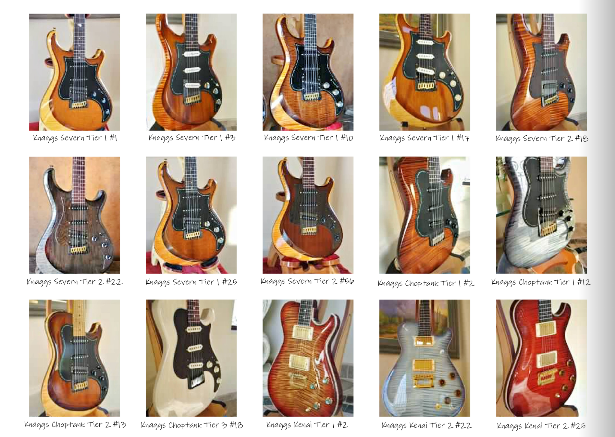 Original Gallery of Sold Guitars page 1 from A Guitar Story