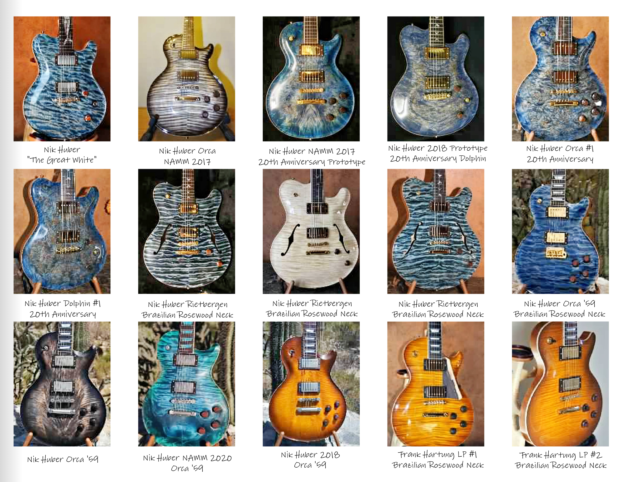 Original Gallery of Sold Guitars page 4 from A Guitar Story